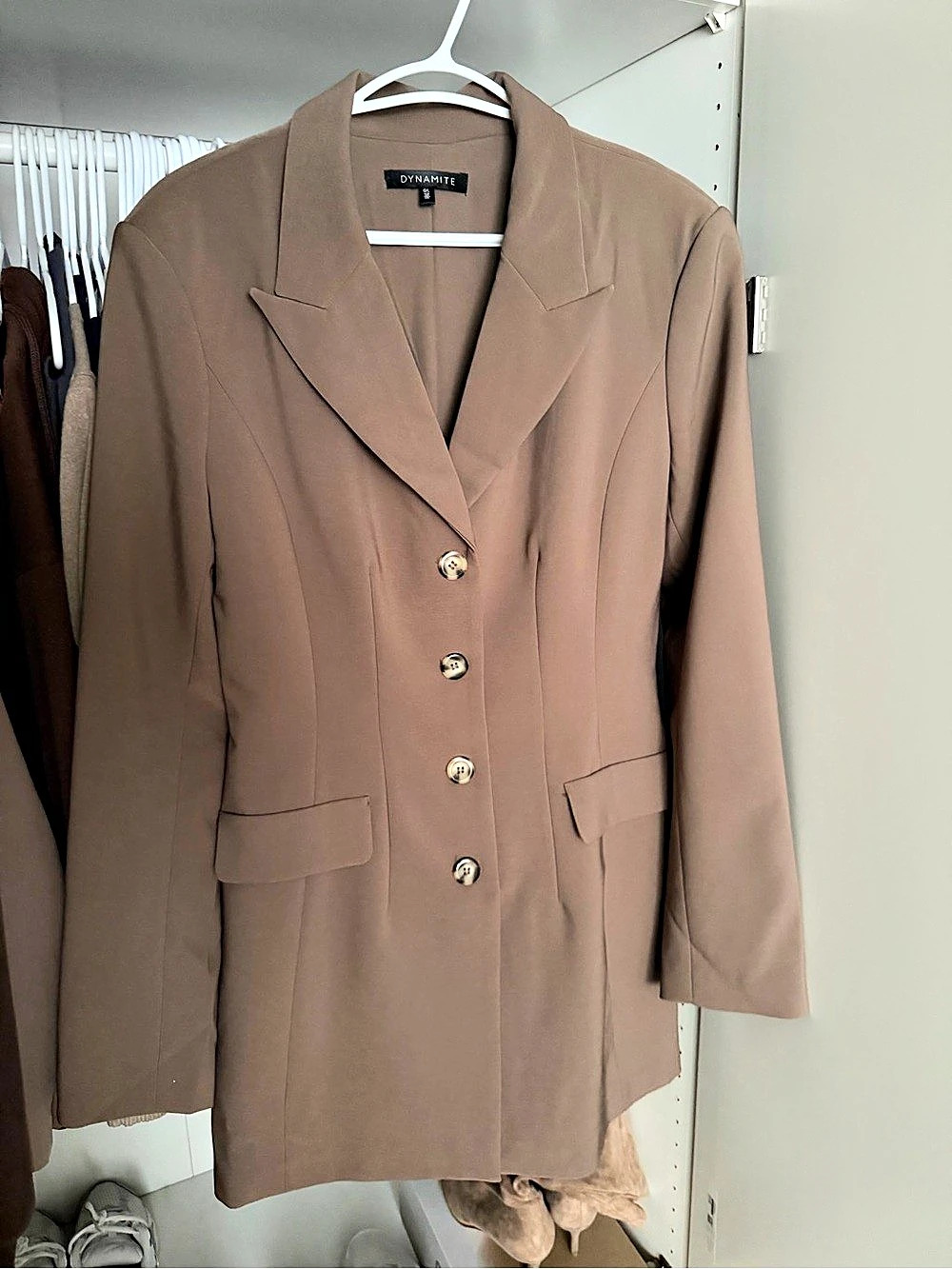 Dynamite Women's Blazer dress in Brown Like New